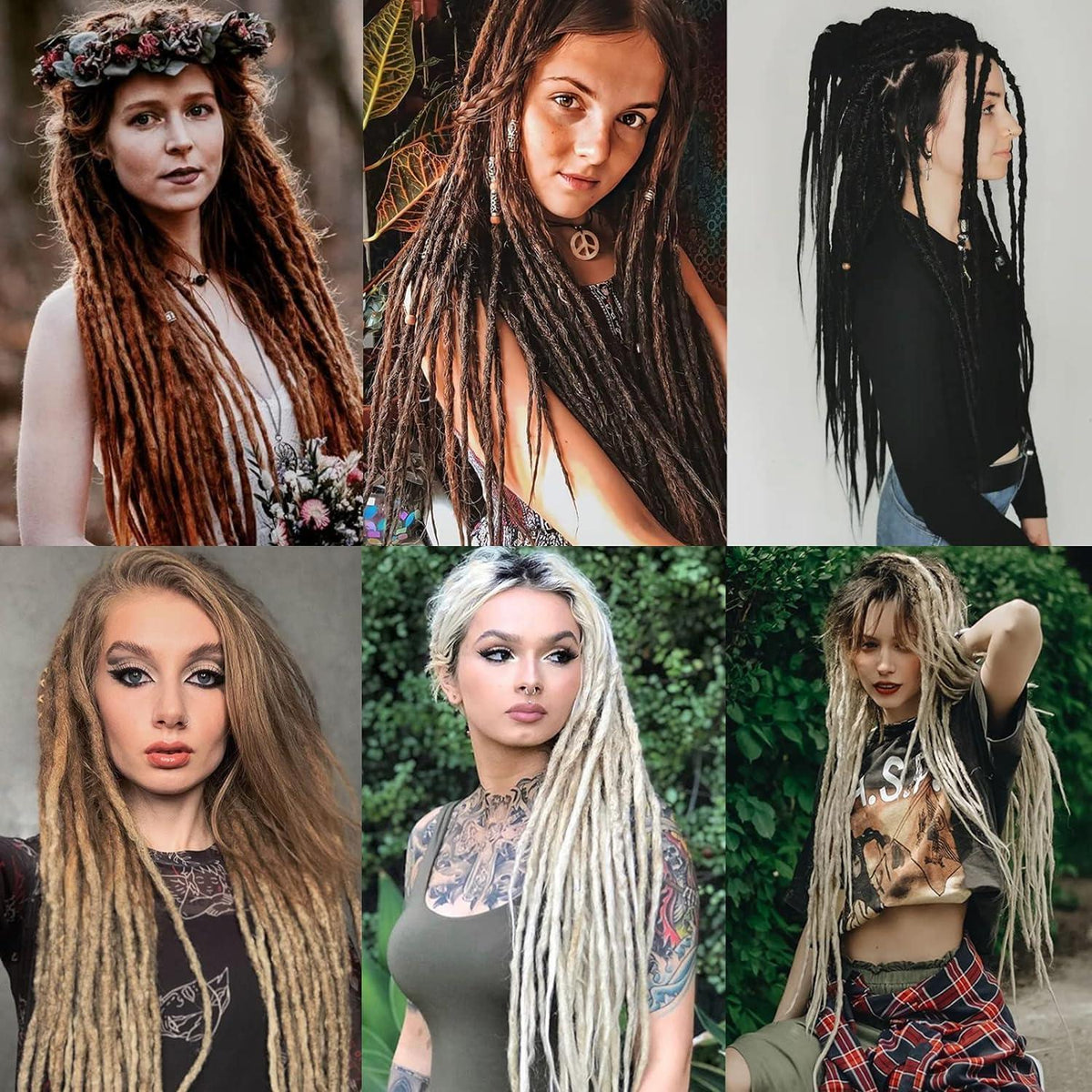 24 Zoll Dreadlock Extensions – Handgemacht, Gerade, T1B/27#