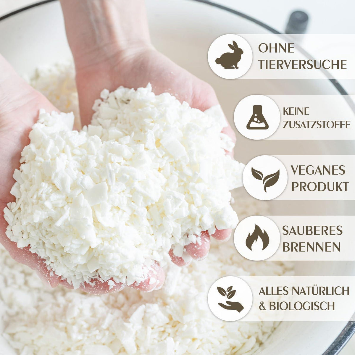 Sojawachs Flocken 20KG – Natürliches Wachs für Kerzen