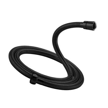 Duschschlauch Schwarz 2m Edelstahl Universal 1/2" Anschluss