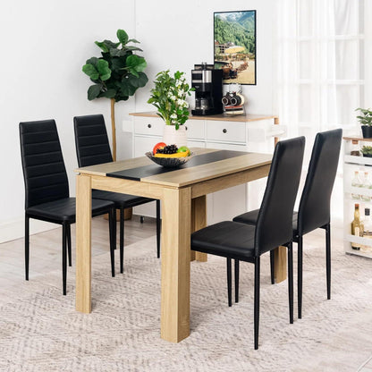 Esstisch Eiche-Schwarz 110x70cm – Esszimmertisch für 4 Personen
