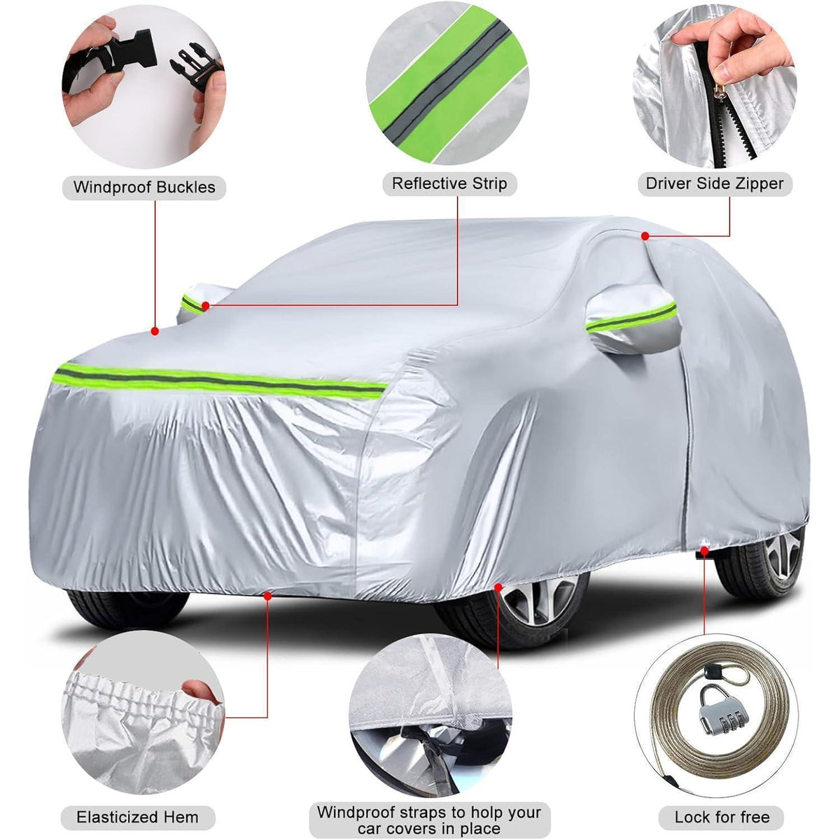 Wasserdichte Autoabdeckung Kia Sportage 2010-2025 – Allwetter Schutz