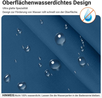 Duschvorhang Dunkelblau Polyester Textil