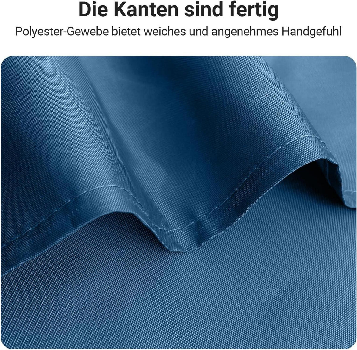 Duschvorhang Dunkelblau 200x200cm Antischimmel Polyester Stoff mit beschwertem