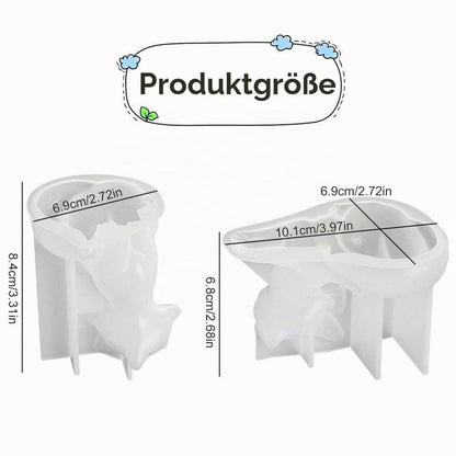2x Fuchs Silikonform für Epoxidharz, Kerzen & Seife