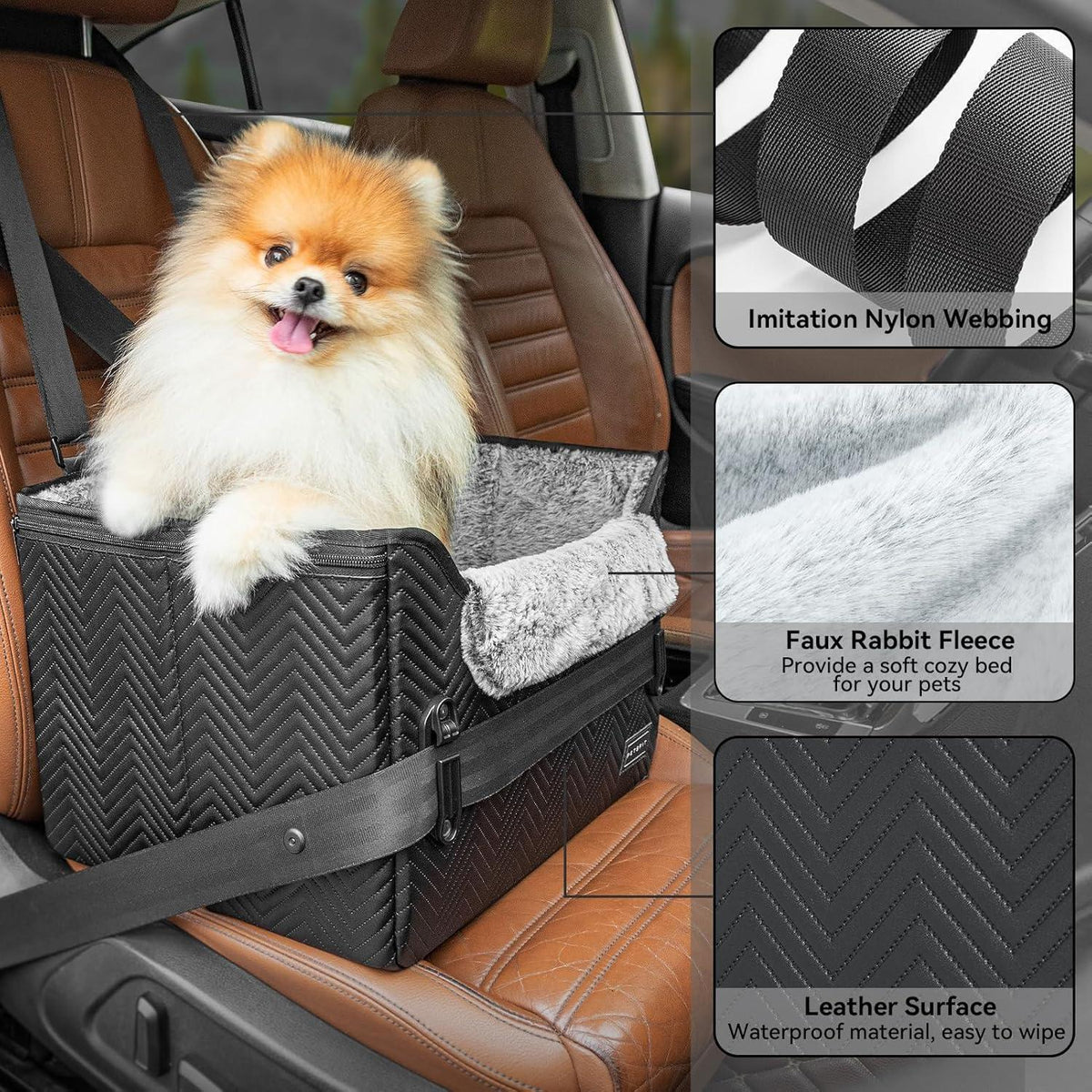 Hunde Autositz für kleine Hunde – Sicher & Komfortabel