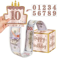 Geldgeschenkbox DIY Happy Birthday Überraschungsbox für Kinder und