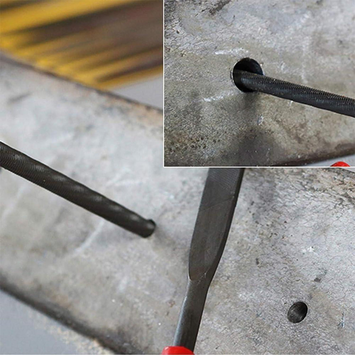 Metallfeilen Set 4er-Set – Rundfeilen für Werkstatt & DIY