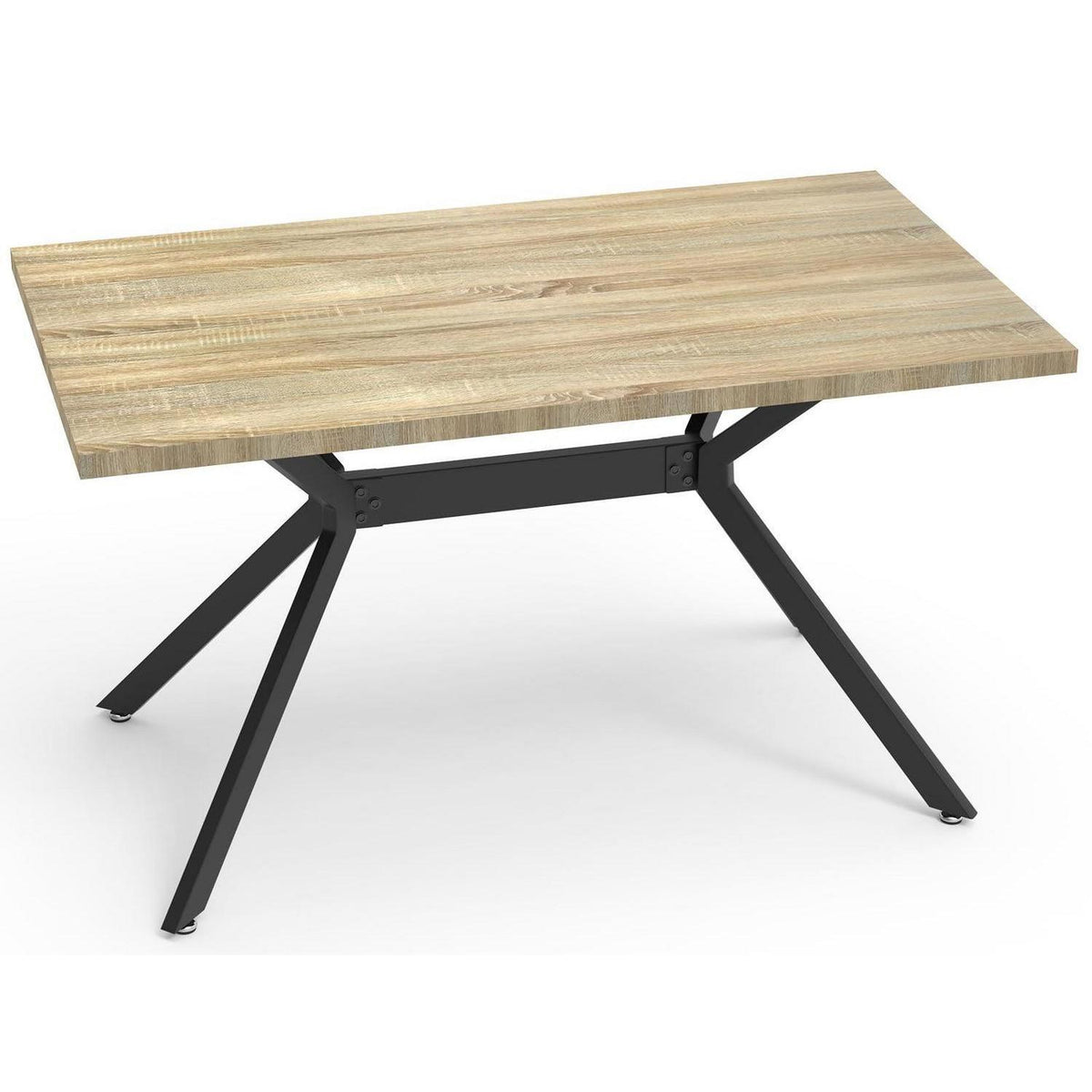 LEWE Esstisch Holz 140x80cm - Robuster Küchentisch für Familie