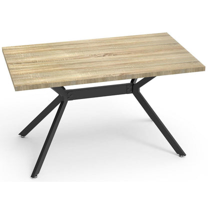 LEWE Esstisch Holz 140x80cm - Robuster Küchentisch für Familie