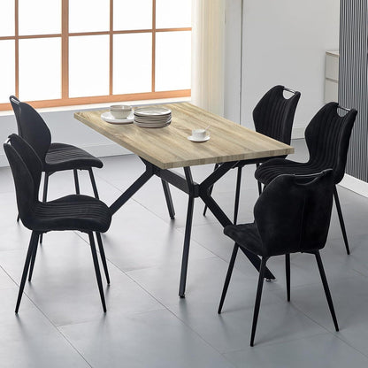 LEWE Esstisch Holz 140x80cm - Robuster Küchentisch für Familie