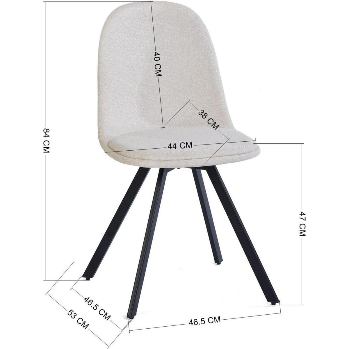 Esszimmerstühle 4er Set mit Drehfunktion, Beige
