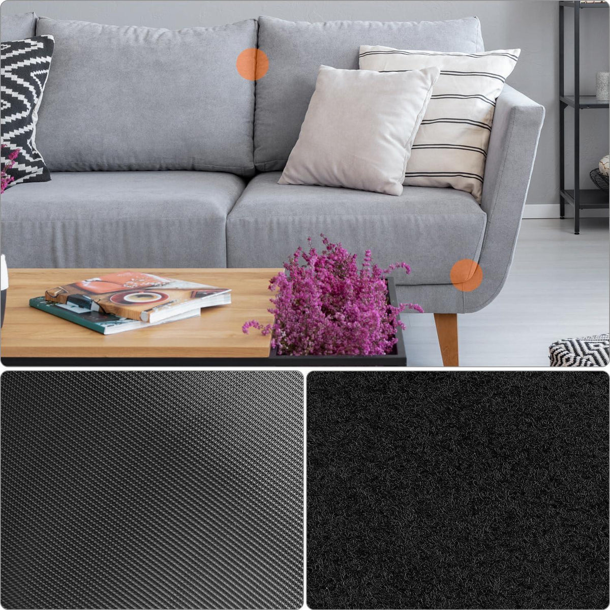 Selbstklebendes Klettband Extra Stark 15cm x 2M, Schneidbar