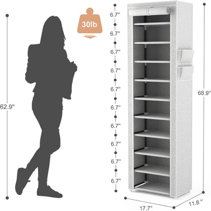 Schuhregal 11 Ebenen – Platzsparend & Staubdicht
