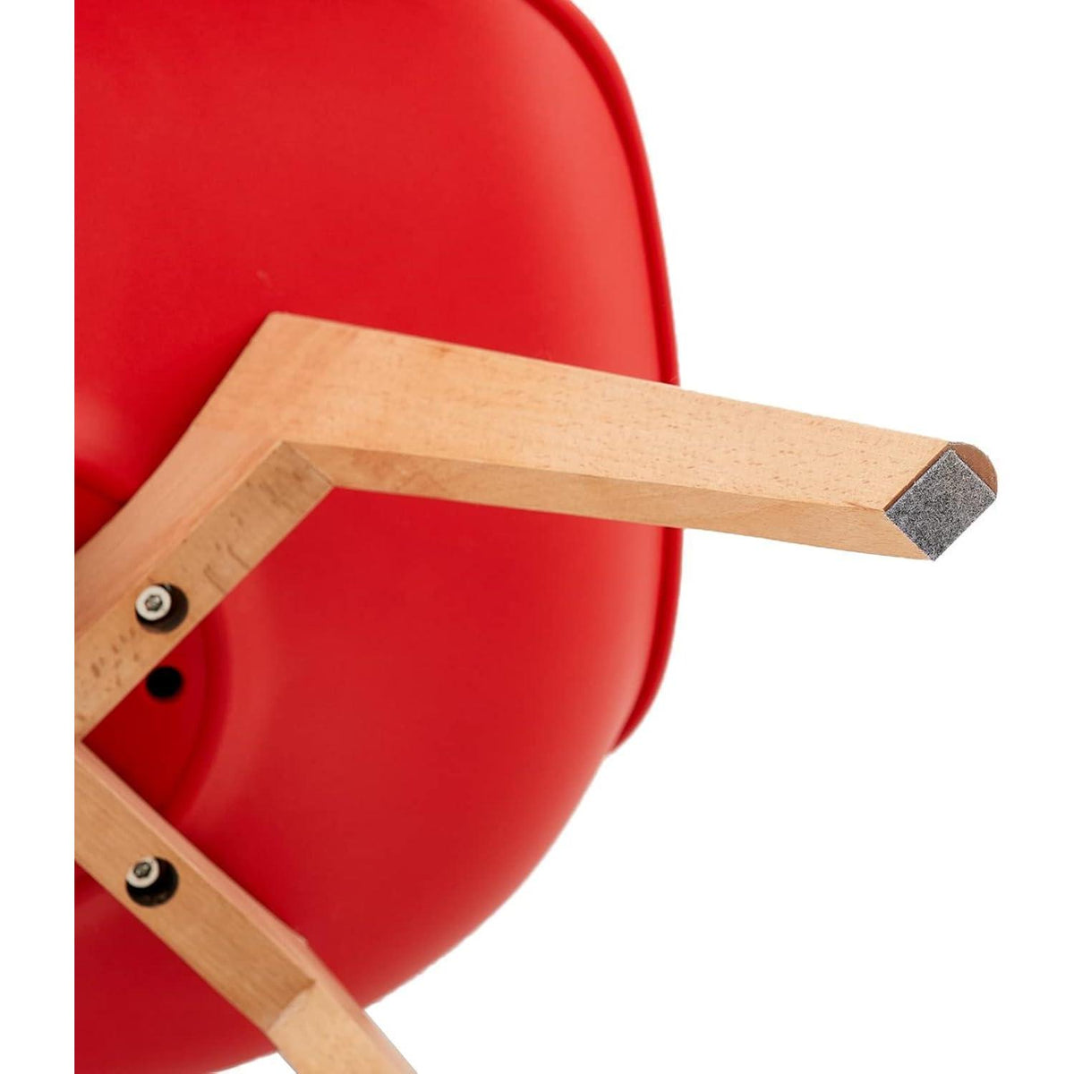 8 Esszimmerstühle Bugholz rot, skandinavisches Design