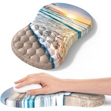 Ergonomisches Mauspad mit Handgelenkauflage, Meer & Strand