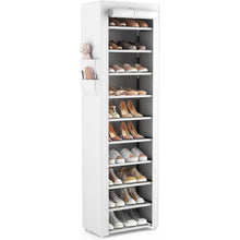 Schuhregal 11 Ebenen – Schmaler Schuhschrank für 20 Paar Schuhe