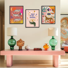 Boho Tiger Leopard Kunstdrucke Poster 30x40 cm 3er Set