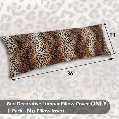 Langer Kissenbezug Leopard Gepard, 91x36 cm, Boho Deko