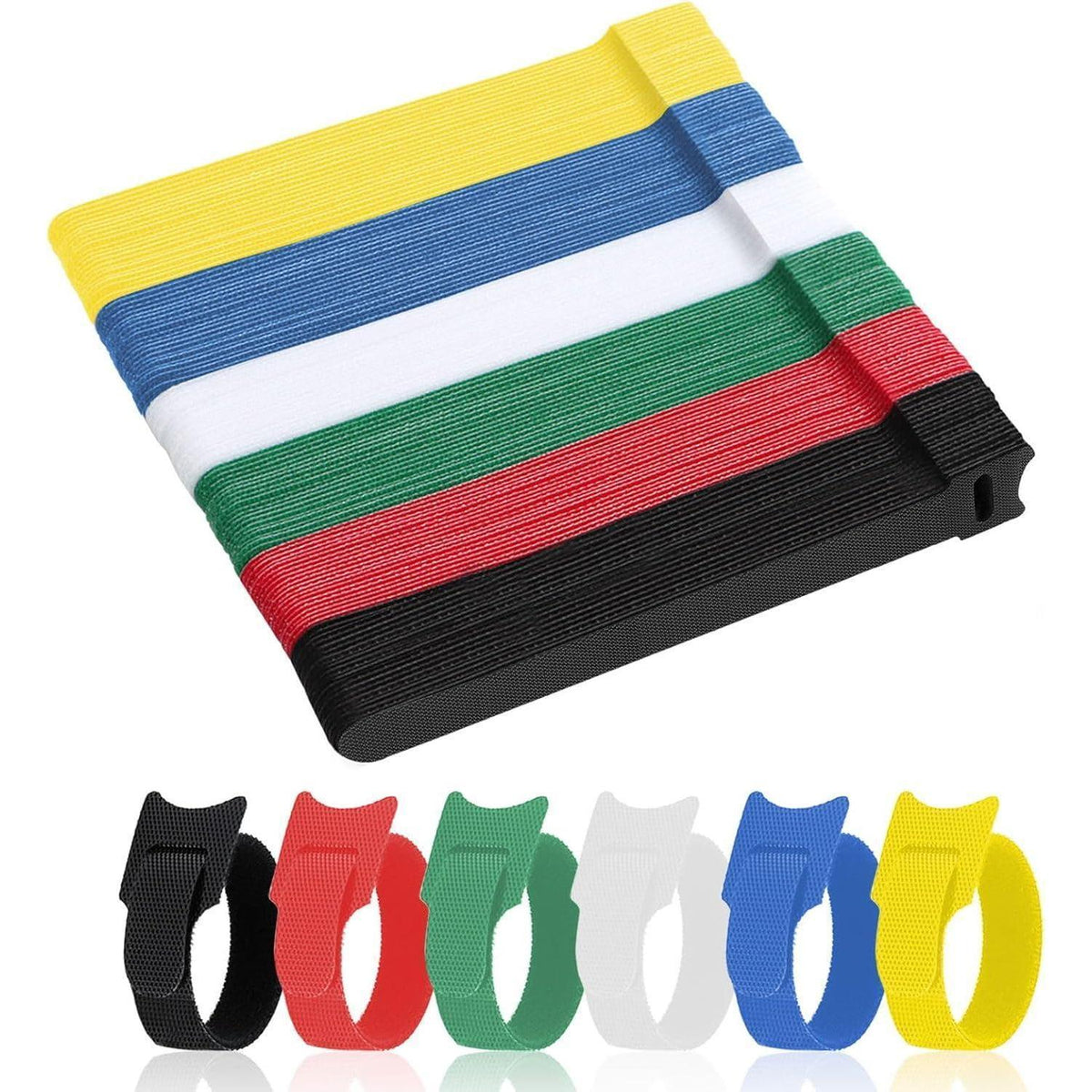 120 Klett Kabelbinder Wiederverschließbar – Kabelmanagement Set