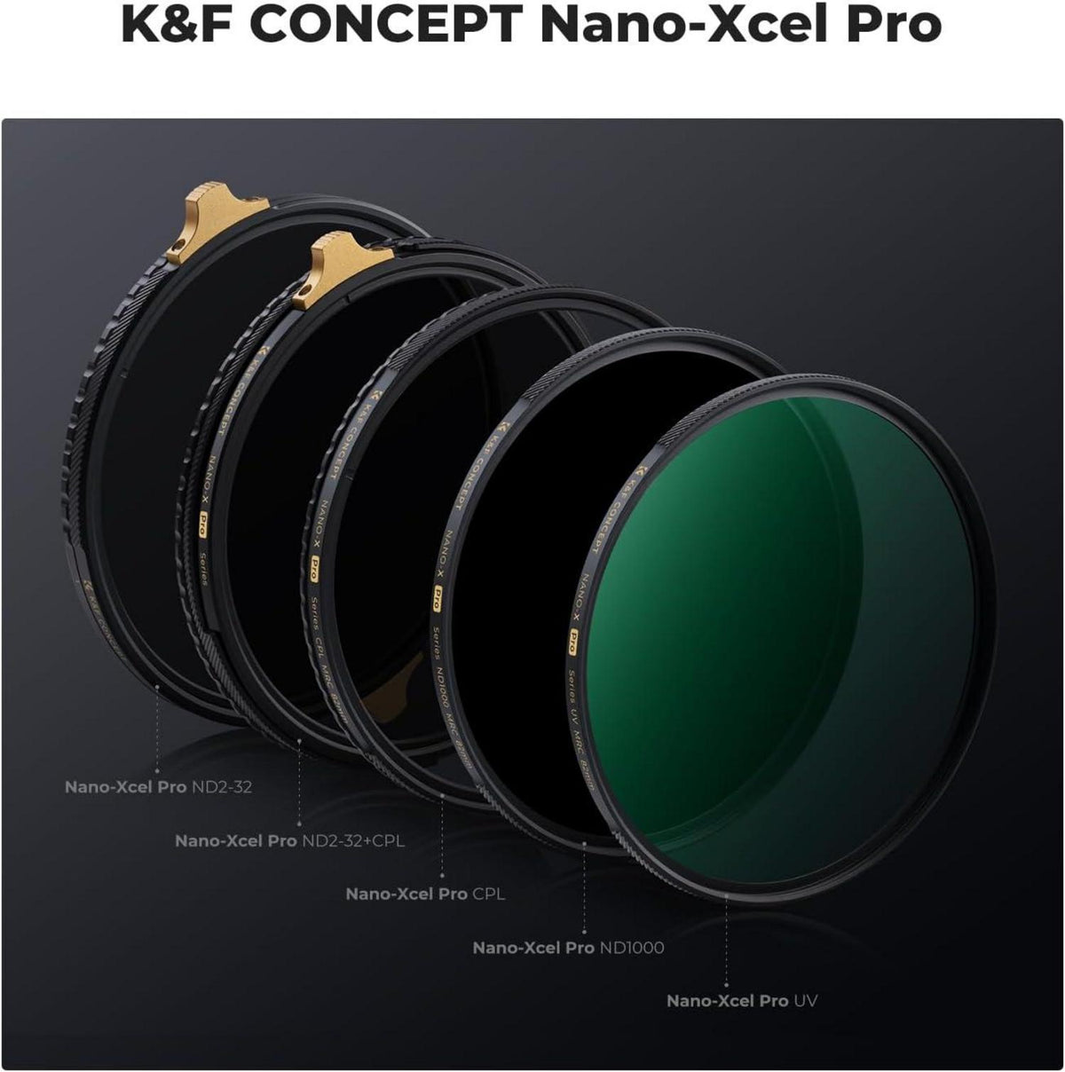 K&F Concept 72mm Slim CPL Filter HD Nano-Xcel Pro