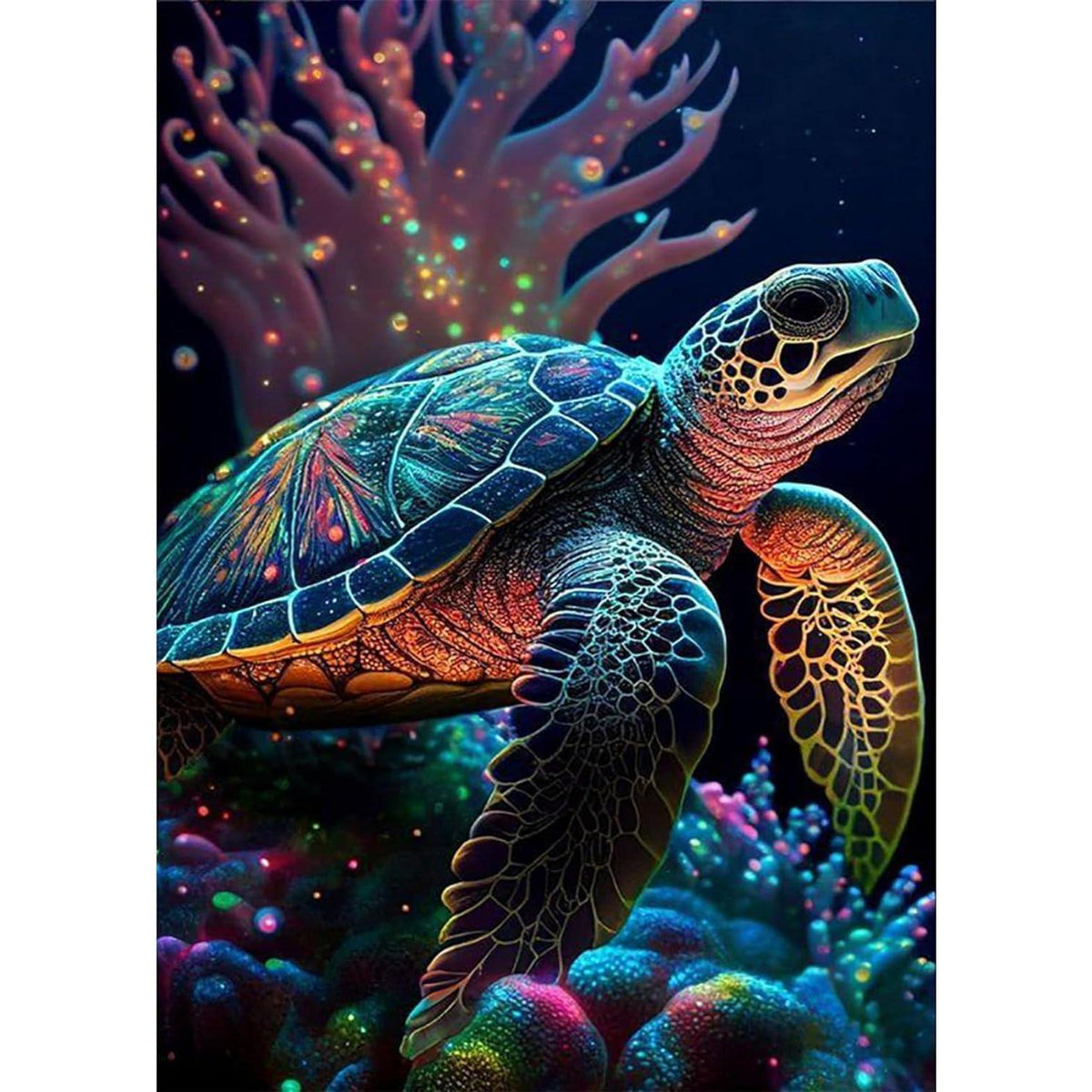 Diamantmalerei Schildkröte 5D Bastelset für Erwachsene & Kinder