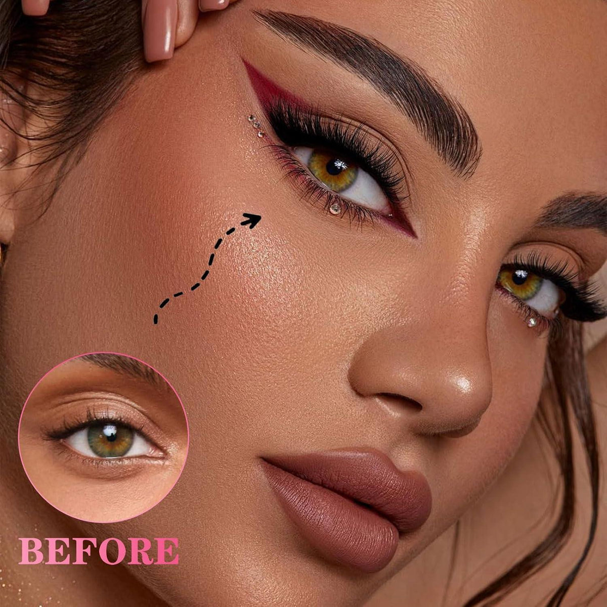 Falsche Wimpern Set Cat Eye mit Kleber & Entferner