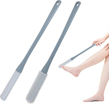 2er Set Silikon Fußbürste mit langem Stiel für die Dusche