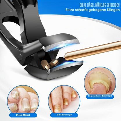 Nagelknipser für dicke Nägel mit Auffangbehälter & Winkelkopf