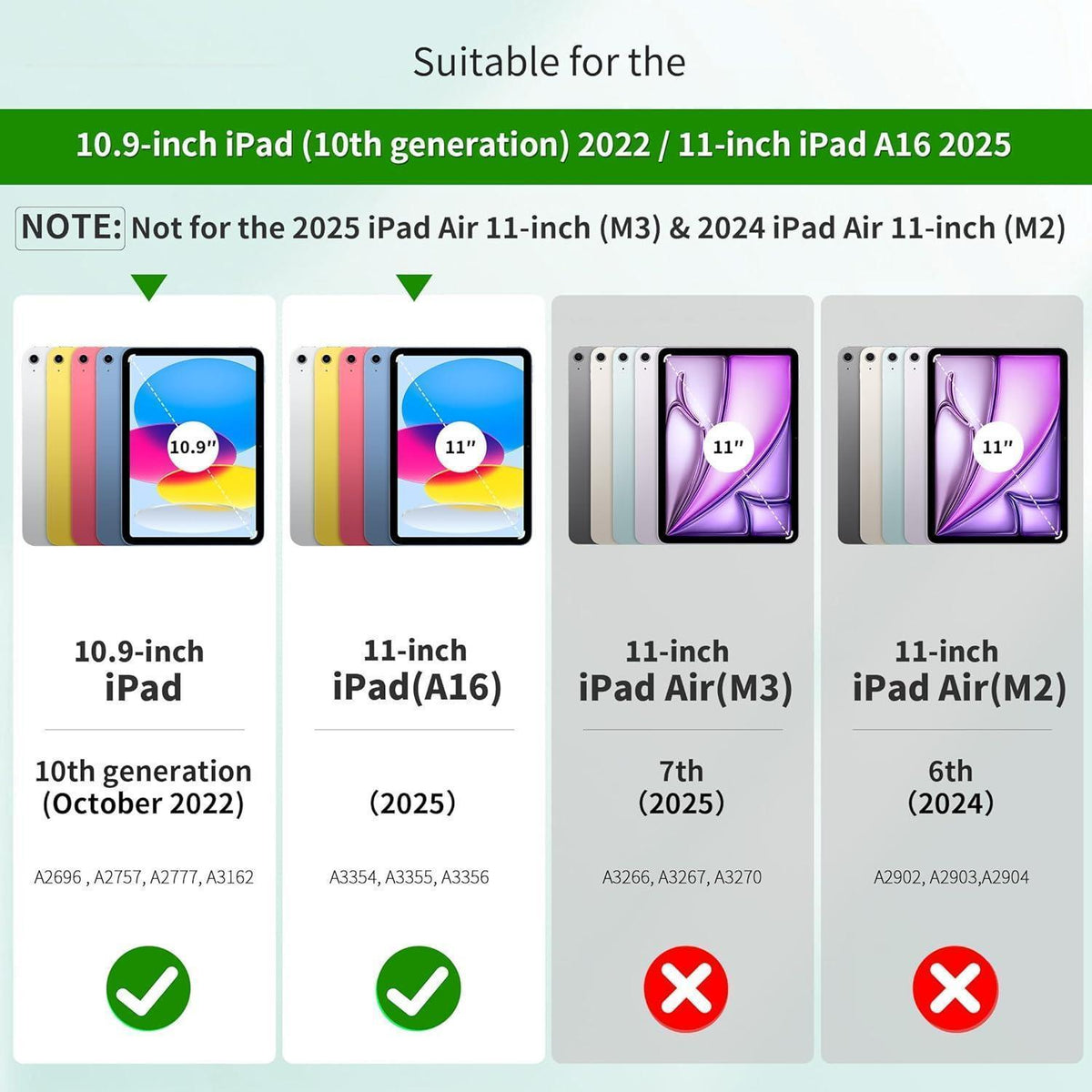iPad Hülle mit Stifthalter, Navy Blau, 11./10. Gen.