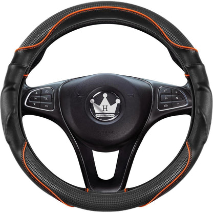 3D Auto Lenkradabdeckung Komfortgriff Massage, Orange Schwarz