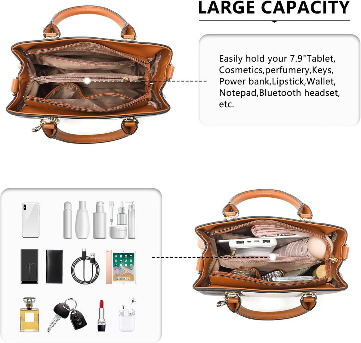 Moderne Miss Lulu Damen Handtasche Mittelgroß Farbblock Hängetasche