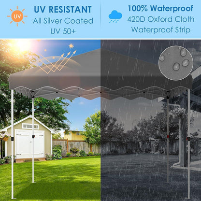 3x3 Pavillon Wasserdicht – Partyzelt mit Seitenwänden & UV-Schutz