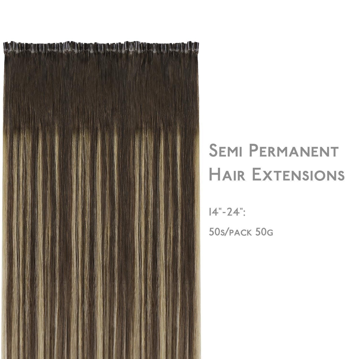 Echthaar Extensions U-Tip Bonding #4/27/4 Balayage