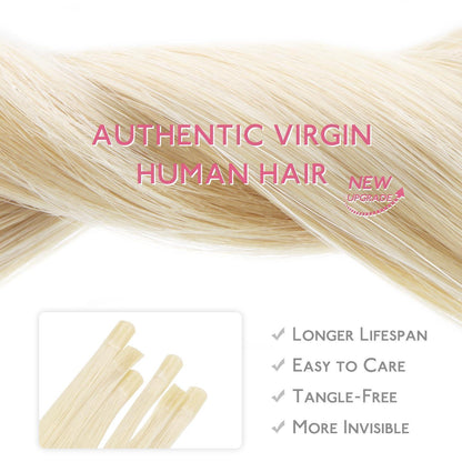 Echthaar Extensions U-Tip Platinblond 55cm 50g