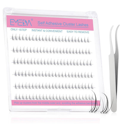 Selbstklebende Unterwimpern D Curl 8-14mm – Wimpernbüschel Set