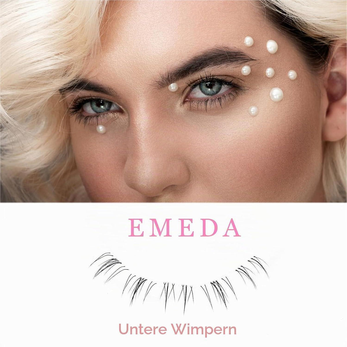 Selbstklebende Unterwimpern D Curl 8-14mm – Wimpernbüschel Set
