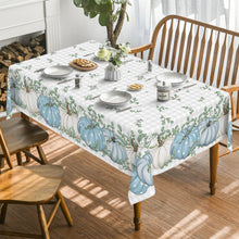 Blaue Herbst Tischdecke 140x160 cm aus Polyester