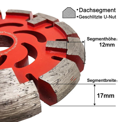 Diamant Frässcheibe 130mm für Fußbodenheizung & Estrich