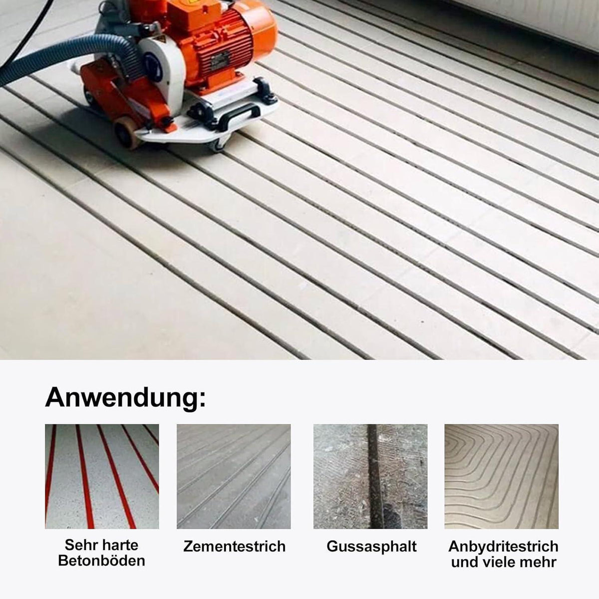 Diamant Frässcheibe 130mm für Fußbodenheizung, 17mm Nutbreite