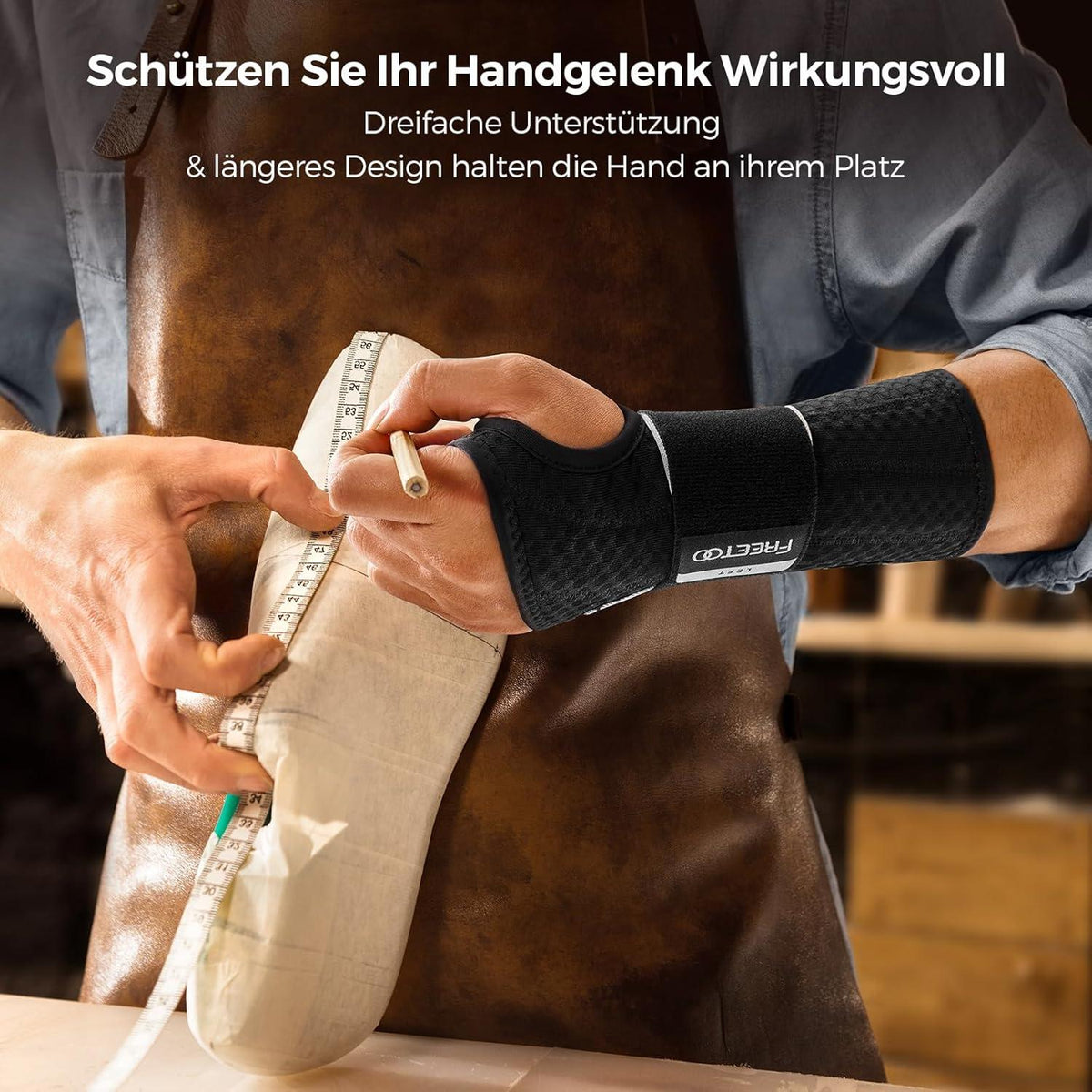 Handgelenkstütze mit Bionisch Karpaltunnel Schiene, Handgelenk