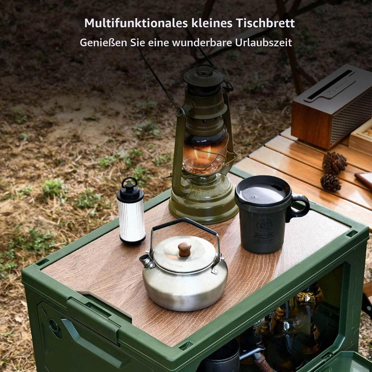 Camping Box mit Deckel 50L – Faltbar & Robust für Camping