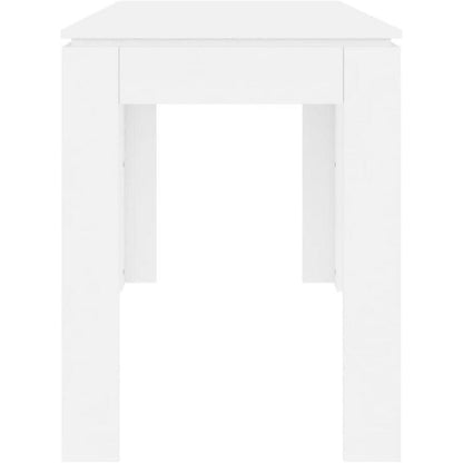 Minimalistischer Esstisch Weiß 120x60 cm Holzwerkstoff