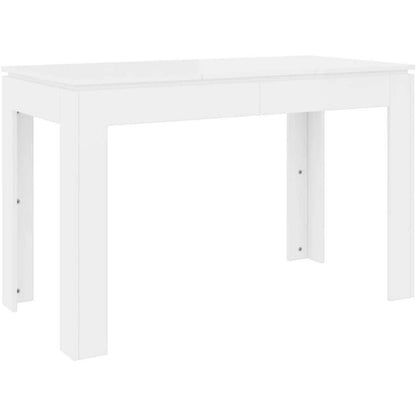 Minimalistischer Esstisch Weiß 120x60 cm Holzwerkstoff