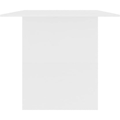 Rechteckiger Esstisch Weiß 180x90cm | Küchentisch Industrial Stil