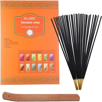 Räucherstäbchen Geschenkset 240 Sticks 12 Düfte Natur Räucherstäbchenhalter
