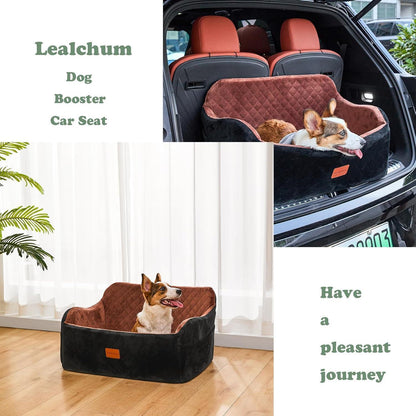 Großer Hundeautositz mit Memory Foam & Sicherheitsleine