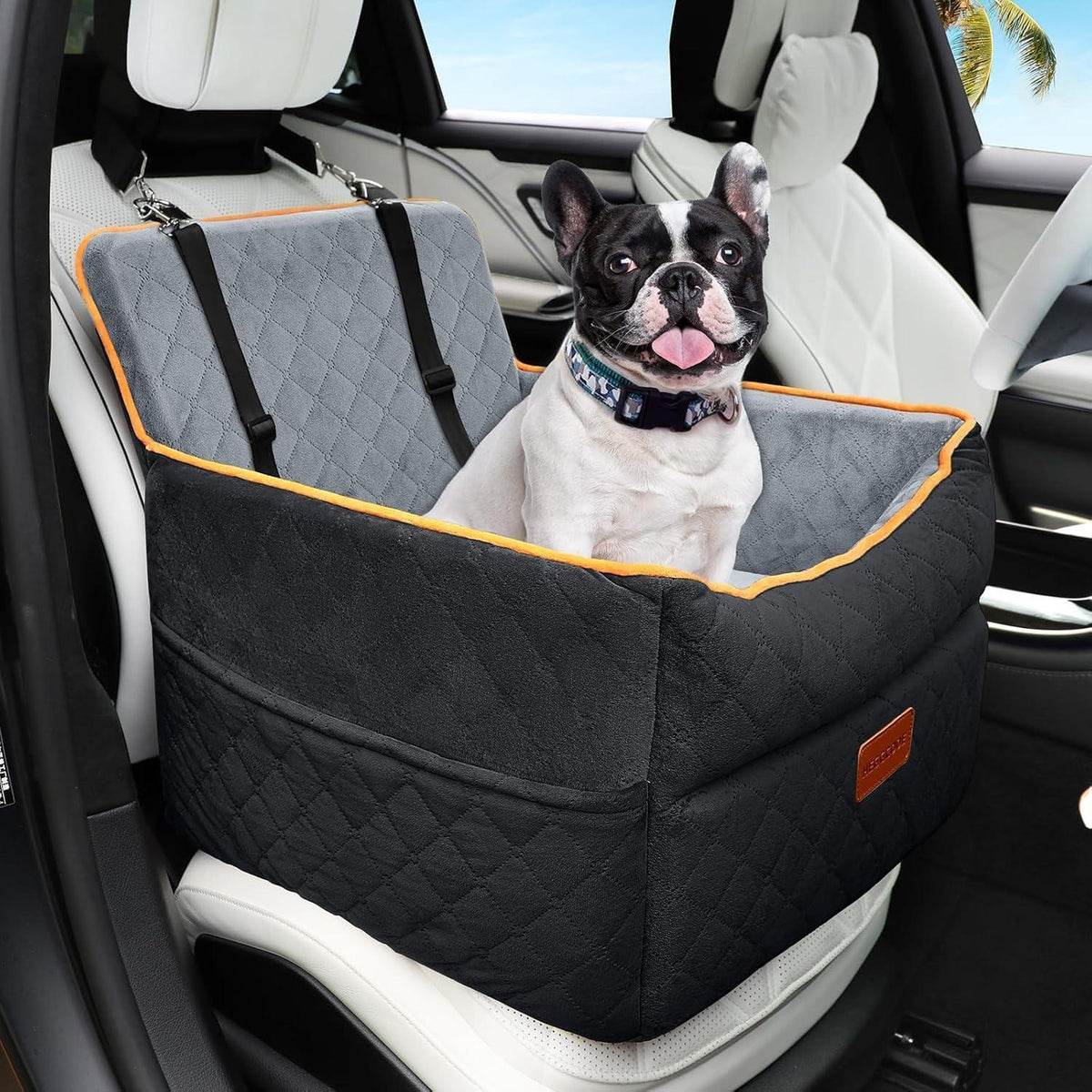Hunde Autositz – Waschbar, mit Leine & Aufbewahrung