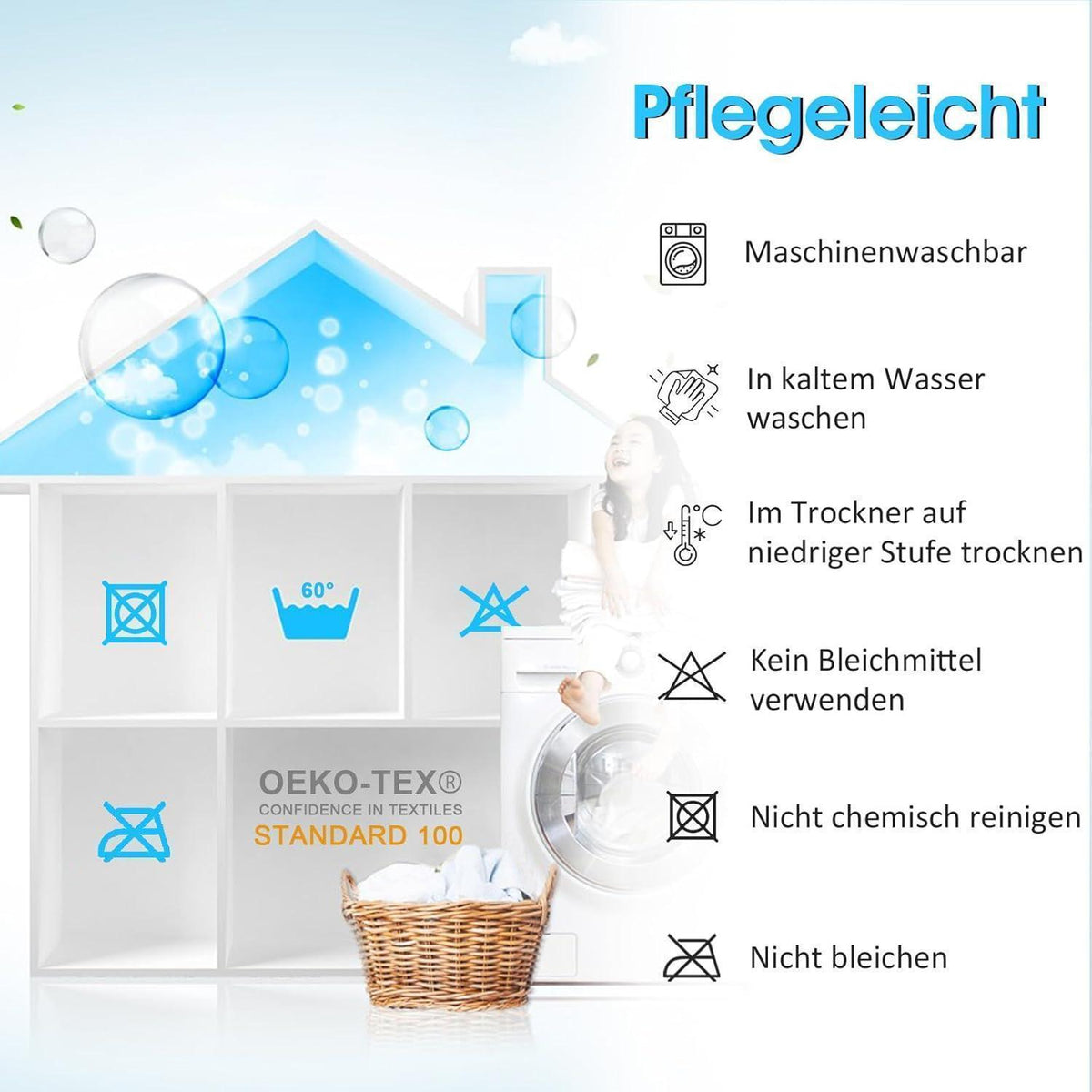 Wasserdichter Matratzenschoner 160x200cm Beige, Atmungsaktiv & Nässeschutz