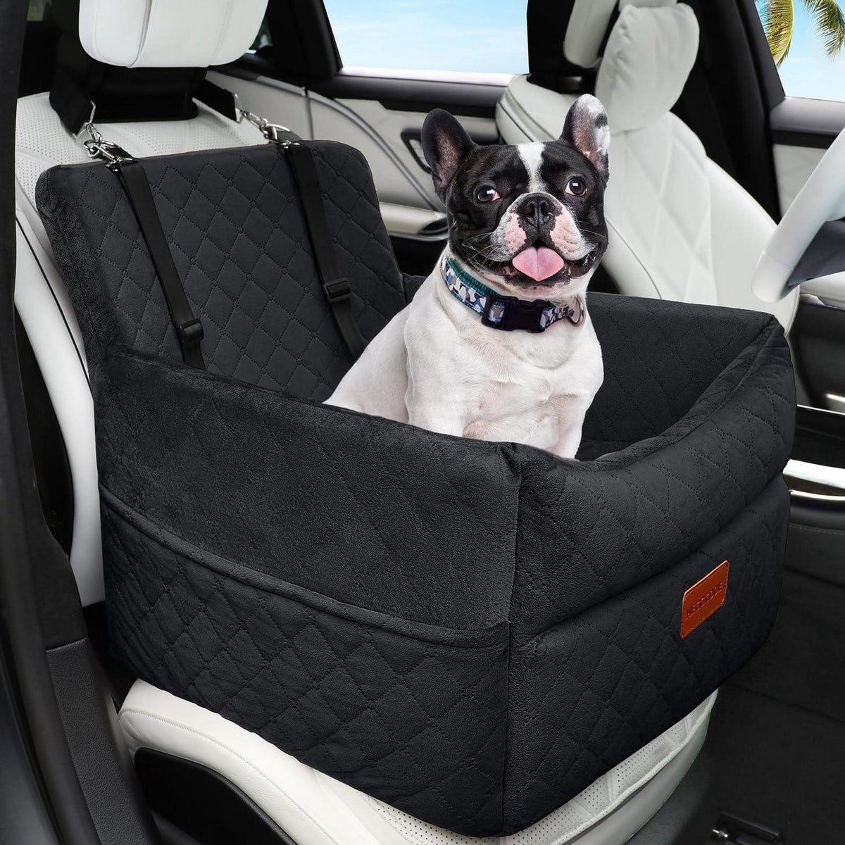 Hunde Autositz mit Leine & Taschen – Bequem & Sicher