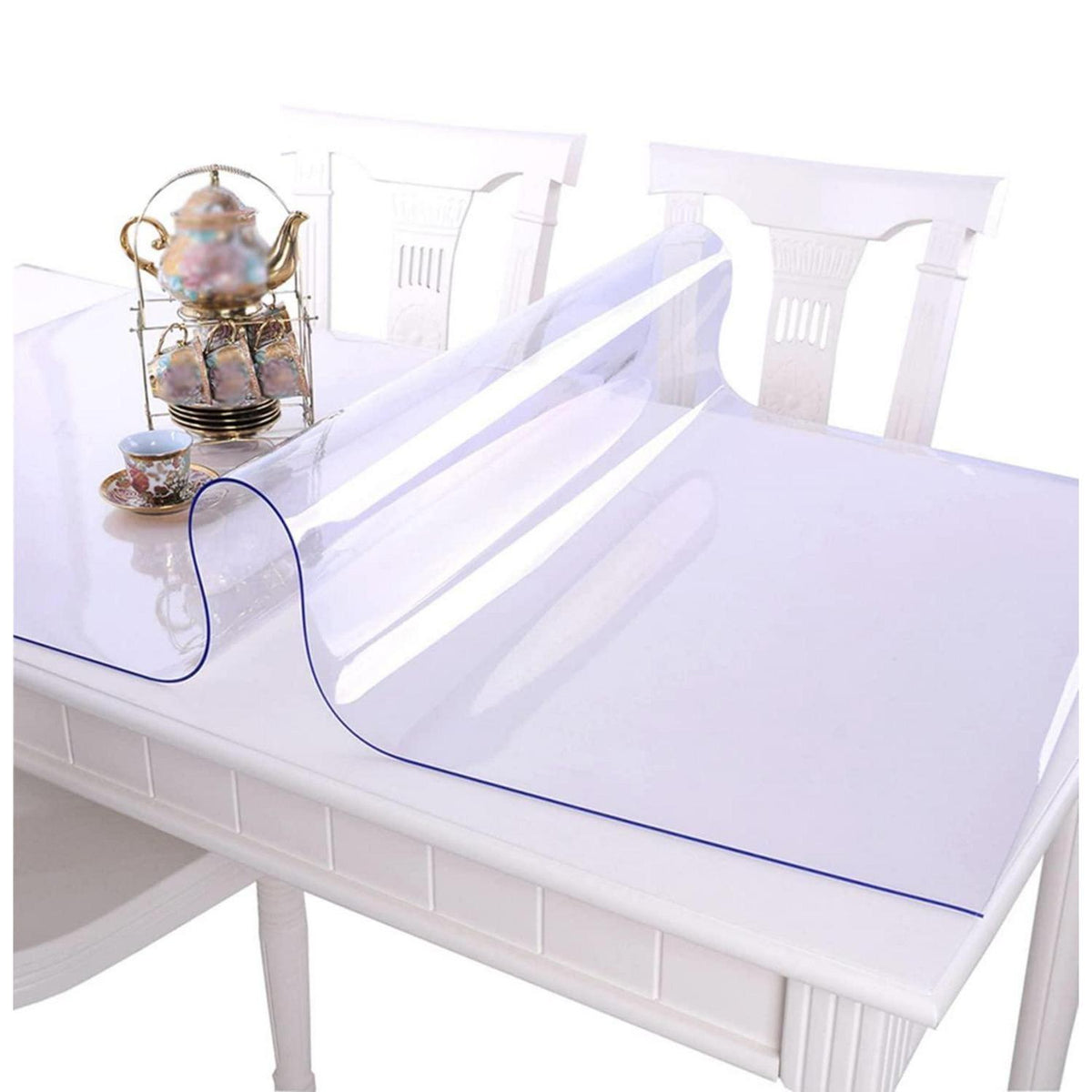 PVC Tischdecke Transparent 75x140cm - Schutzfolie für Tisch